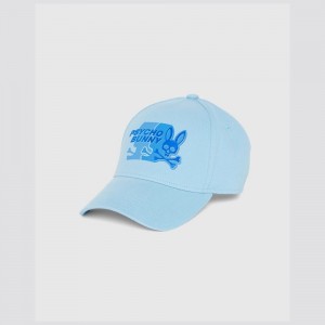 Hats And Caps Psycho Bunny Kona Baseball Cap Hombre Azules | VP4273096