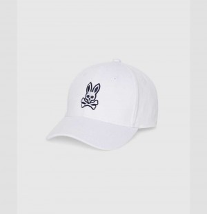Hats And Caps Psycho Bunny Larkin Baseball Cap Niños Blancos | IM7032184