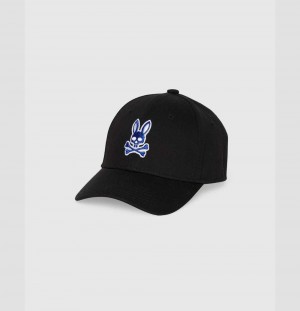 Hats And Caps Psycho Bunny Larkin Baseball Cap Niños Negros | LF2346905