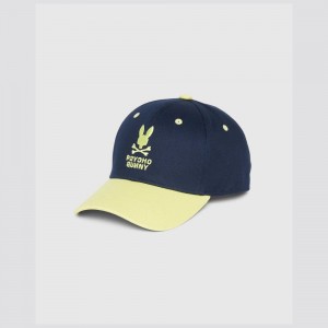 Hats And Caps Psycho Bunny Lloyds Baseball Cap Hombre Azul Marino | VF3260514