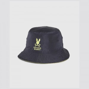 Hats And Caps Psycho Bunny Lloyds Reversible Bucket Hat Hombre Azul Marino | DP4913280
