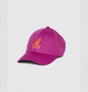 Hats And Caps Psycho Bunny Mercer Sport Cap Hombre 653 Wild Berry | FS0143267