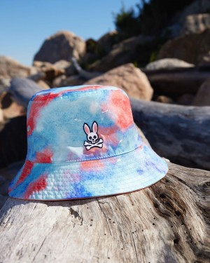 Hats And Caps Psycho Bunny Meyer Reversible Bucket Hat Hombre 452 Bluebell | AC8601357