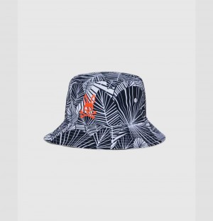 Hats And Caps Psycho Bunny Reversible Exton Bucket Hat Niños Blancos | OH0152986