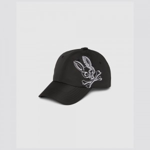 Hats And Caps Psycho Bunny Serge Baseball Cap Niños Negros | QD9123645