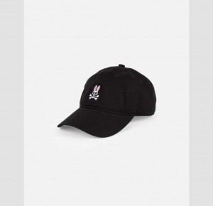 Hats And Caps Psycho Bunny Sunbleached Cap Hombre Negros | LE2140358