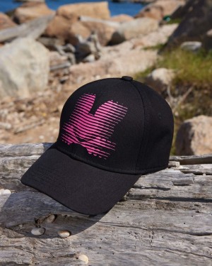Hats And Caps Psycho Bunny Turing Baseball Cap Hombre Negros | YW1259430