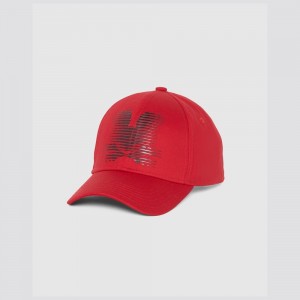 Hats And Caps Psycho Bunny Turing Baseball Cap Hombre Rojos | CJ2305418