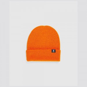 Hats And Caps Psycho Bunny Wool Watchman Beanie Hombre Dorados | NT6259317
