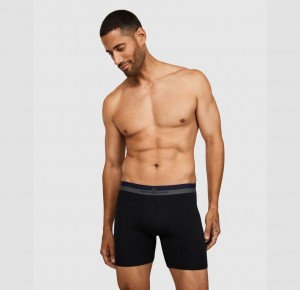 Lounge & Underwear Psycho Bunny 2 Pack Knit Boxer Briefs Hombre Negros | AK8936017