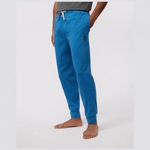 Lounge & Underwear Psycho Bunny Jersey Lounge Pant Hombre Azules | RQ3159840