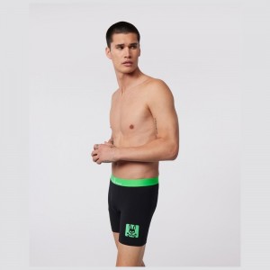 Lounge & Underwear Psycho Bunny Single Boxer Brief Hombre Verdes | DC4136785