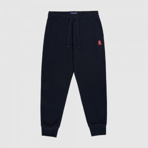 Lounge and Underwear Psycho Bunny Waffle Pant Hombre Azul Marino | VI0317946