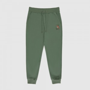 Pantalon Psycho Bunny Apple Valley Sweatpant Hombre 376 Laurel Wreath | PT0913624