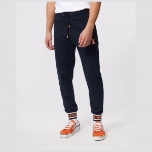 Pantalon Psycho Bunny Burks Sweat Pants Hombre Azul Marino | VX7659480