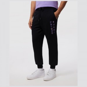 Pantalon Psycho Bunny Dammes Sweatpant Hombre Negros | RQ3784120