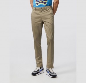 Pantalon Psycho Bunny Delancy Chino Pants Hombre 357 Wet Sand | EI9562831