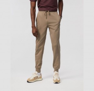 Pantalon Psycho Bunny French Terry Knit Joggers Hombre 238 Antique Taupe | WT8901542