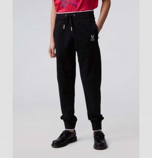 Pantalon Psycho Bunny Hindes Sweat Pants Niños Negros | IT1568937