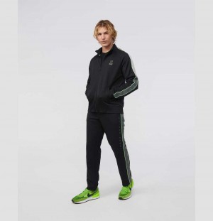 Pantalon Psycho Bunny Jones Track Pants Hombre Negros | VH3102958