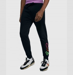 Pantalon Psycho Bunny Leo Bunny Pants Hombre Negros | NV1475806