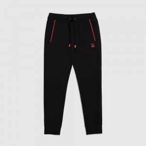 Pantalon Psycho Bunny Oceanside Trackpant Hombre Negros | PS6317295