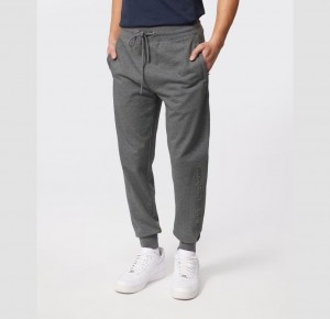 Pantalon Psycho Bunny Royce Flocking Sweatpants Hombre 498 Heather Storm | TB9243715