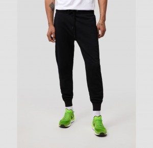 Pantalon Psycho Bunny Royce Flocking Sweatpants Hombre Negros | MA3462189