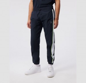 Pantalon Psycho Bunny Wasco Colour Block Nylon Track Pants Hombre Azul Marino | AS1589376