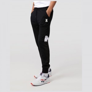 Pantalon Psycho Bunny Wilkes Sweat Pants Hombre Negros | XT7451609