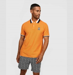 Polos Psycho Bunny Bailey Short Sleeve Polo Hombre 835 Jaffa | OM6981327