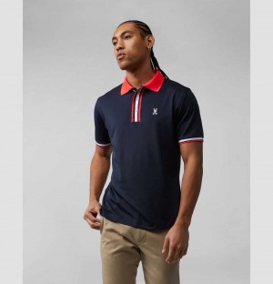 Polos Psycho Bunny Bromley Sports Polo Hombre Azul Marino | OF1584623