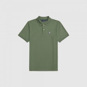 Polos Psycho Bunny Classic Pique Polo Shirt Hombre 376 Laurel Wreath | WI3645079
