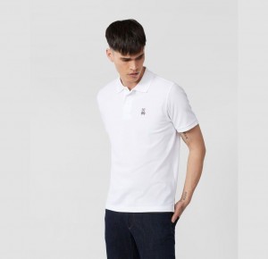 Polos Psycho Bunny Classic Polo Hombre Blancos | KI4052963
