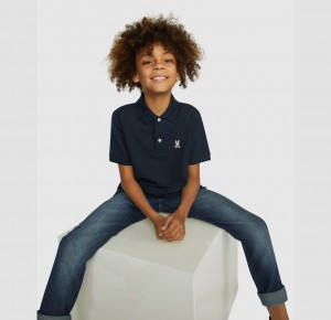 Polos Psycho Bunny Classic Polo Niños Azul Marino | PD7354806
