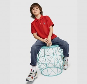 Polos Psycho Bunny Classic Polo Niños Rojos | PZ0928376
