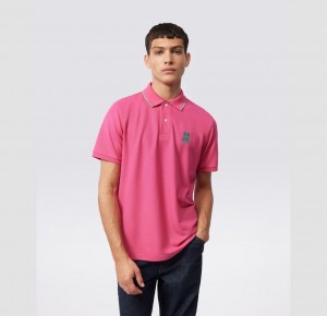 Polos Psycho Bunny Coda Embroidered Polo Hombre 840 Sorbet | LV2451863