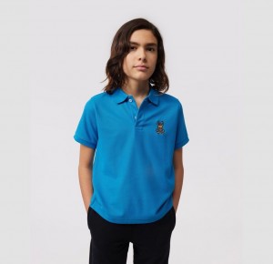 Polos Psycho Bunny Copa Fashion Polo Niños Azules | OH4203615