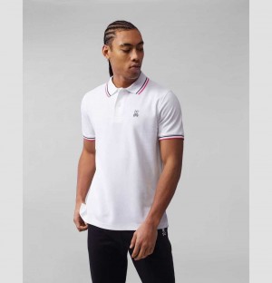 Polos Psycho Bunny Crispin Polo Hombre Blancos | ZB1504983