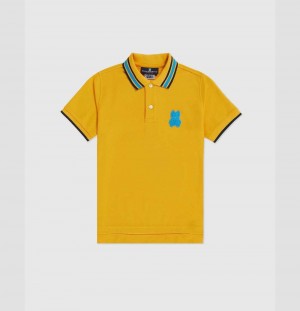Polos Psycho Bunny Eaton Short Sleeve Polo Niños 831 Amber Frost | WC6059274