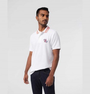 Polos Psycho Bunny Fashion Polo Hombre Blancos | UJ2970361
