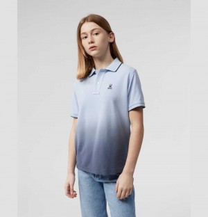 Polos Psycho Bunny Ghent Ombre Polo Niños 425 Mountain Sky | IQ8374051