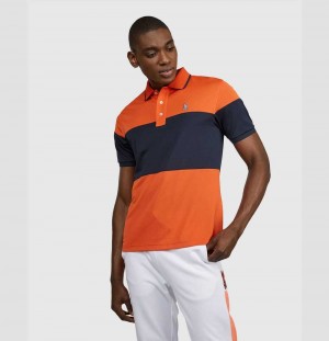 Polos Psycho Bunny Grayson Sport Polo Hombre Naranjas | PX1258763