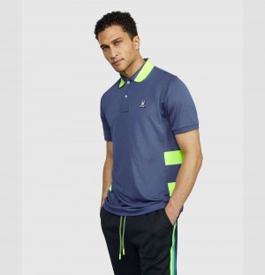 Polos Psycho Bunny Hackney Sport Polo Hombre Azules | UP8365049