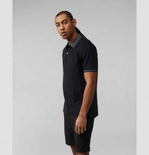 Polos Psycho Bunny Hindes Polo Hombre Negros | IW6720931