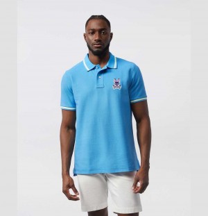 Polos Psycho Bunny Hudson Bunny Logo Polo Hombre 492 Cornflower | RV4610853