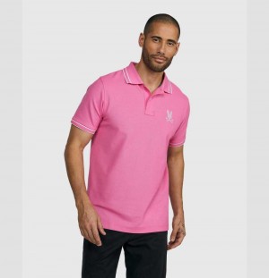 Polos Psycho Bunny Ian Polo Hombre Rosas | JO3927084