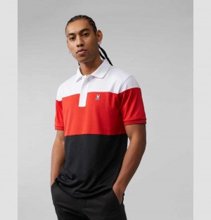 Polos Psycho Bunny Kipps Sports Polo Hombre Rojos | YO2309784