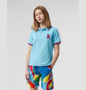 Polos Psycho Bunny Lamport Polo Niños 452 Clear Sky | YE7051642