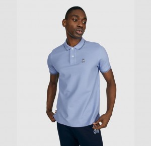 Polos Psycho Bunny Logan Polo Hombre Azules | BX1650837